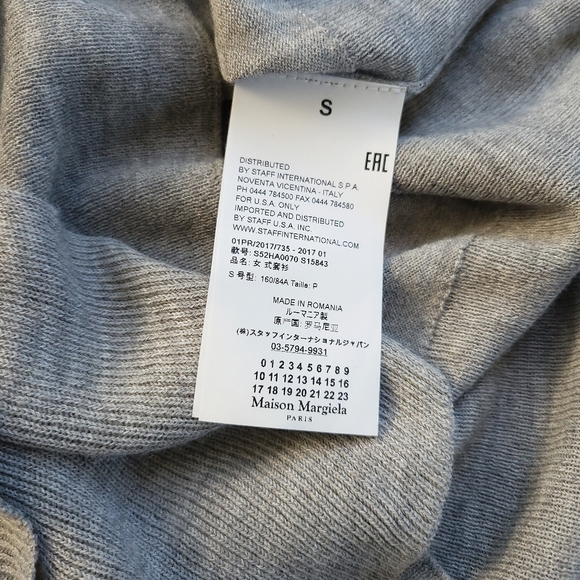 NWOT Maison Margiela MM6 Knit Wool Ruffle Avant Garde Cardigan - Picture 7 of 11